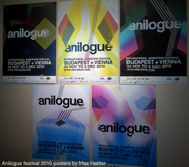 anilogue festival 2010 poster series by max hattler